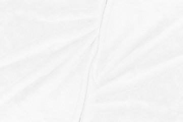 Obraz premium White cloth texture with soft waves. crumpled fabric background.