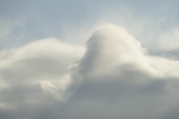 Weisse Wolken, Blauer Himmel, Hintergrundbild, Deutschland, Europa