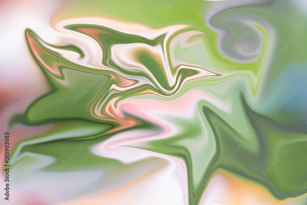 Aufkleber abstract color background in impressionism style of multicolored liquid colors. liquid marble textur
