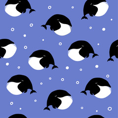Seamless Pattern, Cute Cartoon Vector Illustration. Can be used for textile, poster, wallpaper, birthday card.
