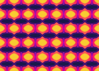 Seamless geometric pattern design illustration. Background texture. Used gradient in purple, blue, violet, red, yellow colors.