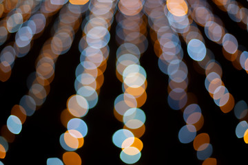  bokeh of light on black background