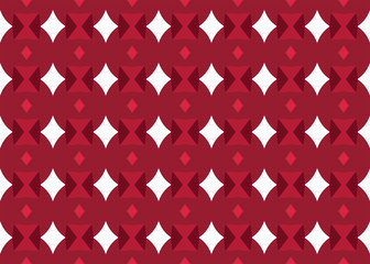 Seamless geometric pattern design illustration. Background texture. In red, white colors.