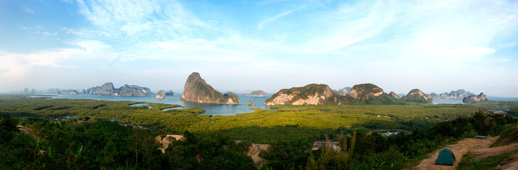 View at sametnangshe viewpoint in clear sky