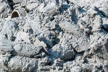 Wet mud Mud dug up from the ground background texture