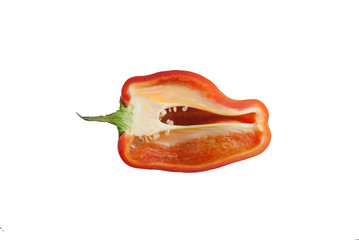 red chili pepper isolated on white background