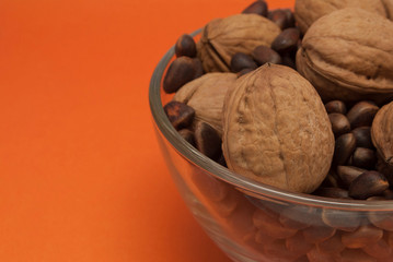 cookies with chocolate and nuts