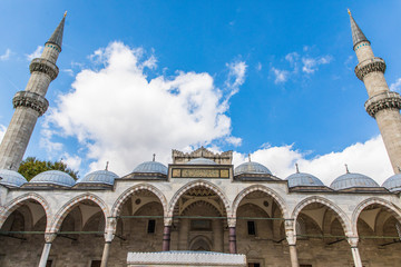 Fototapeta na wymiar Istambul, Turkey - October, 2019: The Blue Mosque Istanbul, Turkey. Sultanahmet Camii.
