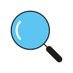 Magnifying glass icon. Search concept. Vector illustration.