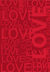 template for design for Valentine's day