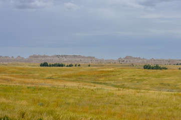 paysage du dakota du sud, badlands
