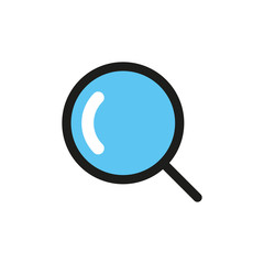 Magnifying glass icon. Search concept. Vector illustration.