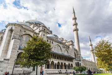 Fototapeta na wymiar Istanbul, Turkey - October, 2019: Historical city center of Istambul. Travel destination.