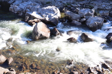 愛知県　香嵐渓　川の流れ