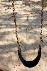 Swings for children playing in the 