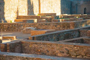 GRANADA, SPAIN - February 5, 2019: La Alhambra is UNESCO World Heritage site in Granada, Spain. Spain is an European country which has many touristic places..