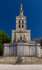 Avignon. Provence. The famous papal palace on a sunny day.