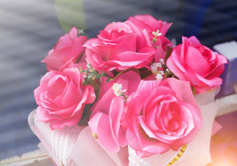 Beautiful artificial rose flowers bouquet