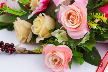 Beautiful artificial rose flowers bouquet