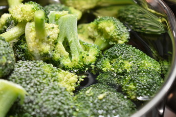 Broccoli cabbage florets. Healthy Food
