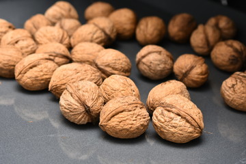 Walnuts. Delicious whole walnuts. Healthy food