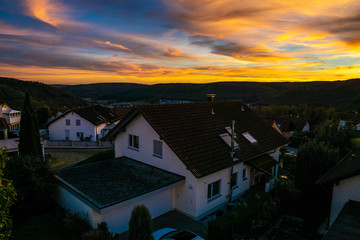 Abendhimmel in Oberkochen