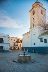 Obraz premium GRANADA, SPAIN - February 5, 2019: Cáñar is a small mountain village in Granada in Spain. Spain is an European country which has many touristic places..
