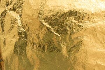 Golden foil texture, wrapping paper