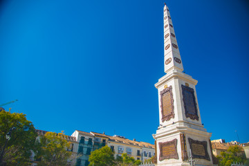 ANDALUSIA, SPAIN - February 6, 2019: Malaga is a town in Granada, Spain. It is known as La Malaga de Picaso.