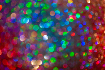 Creative bokeh. Abstract colorful background.