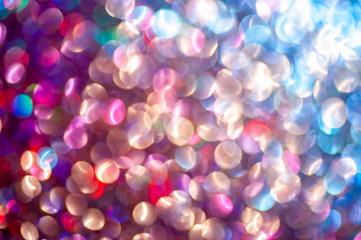 Creative bokeh. Abstract colorful background.