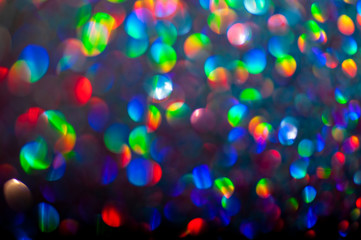 Creative bokeh. Abstract colorful background.