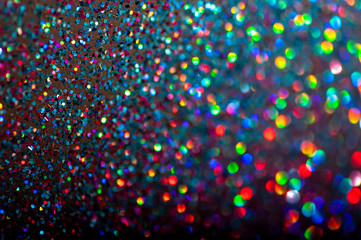 Creative bokeh. Abstract colorful background.