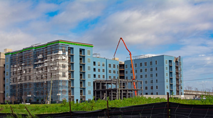 New construction near Charleston Harbor in the Low Country of South Carolina.