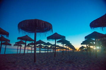 ANDALUSIA, SPAIN - February 6, 2019: Malaga is a town in Granada, Spain. It is known as La Malaga de Picaso.