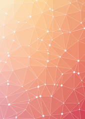 Abstract Low Polygon gradient Generative Art background illustration