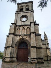 Fototapeta na wymiar View on the Basilique Sainte-Trinite in Cherbourg, France
