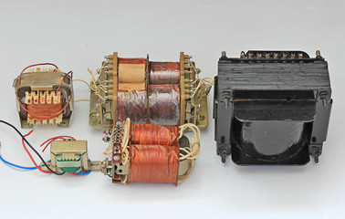 collection of transformers for the electrical industry