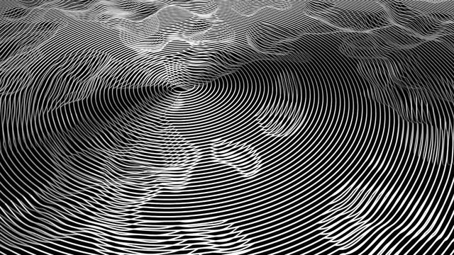 Abstract Looping Projected Rings Background F3