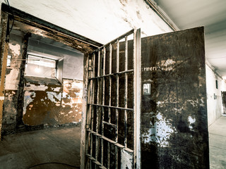 Jail door, concept of Prison and Freedom.
