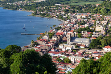 Saint-Pierre, Martinique, FWI - View to the city