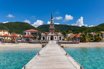 Les Anses d'Arlet, Martinique, FWI - The church on the seafront © chromoprisme