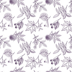 vector drawing seamless pattern