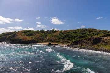 Sainte-Anne, Martinique, FWI - Ferré Cape - Waves in Trou Cadia beach