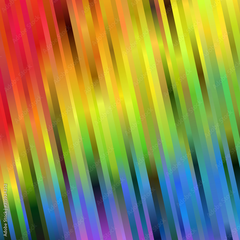 Poster rainbow spectrum background of blurred slanting stripes. abstract vector backdrop