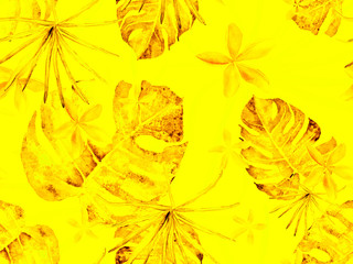 Fototapeta na wymiar Orchid Seamless Pattern.
