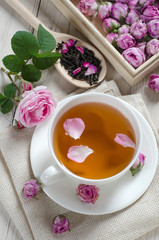 Cup of tea with..  roses