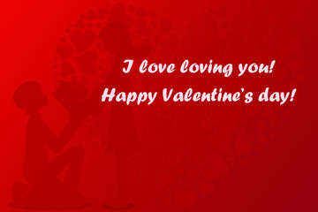 Valentine's Day. He Declares Her Love