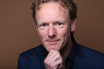 Beautiful man in front of a background