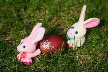 Easter bunnies steal one egg